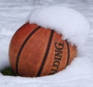 Ball in snow